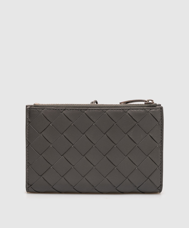 Bottega Veneta Серый кожаный портмоне Andiamo 876346VCPP2 изображение 2