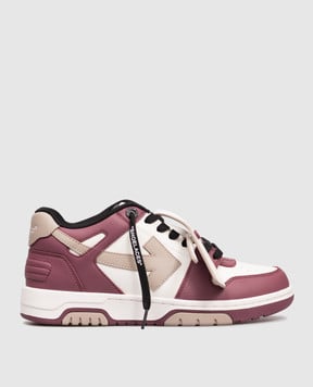 Off-White Білі шкіряні кросівки Out Of Office W259F5L003