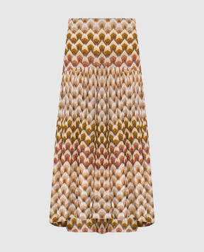Missoni Бежевая юбка миди с люрексом DS26WH02BR015L