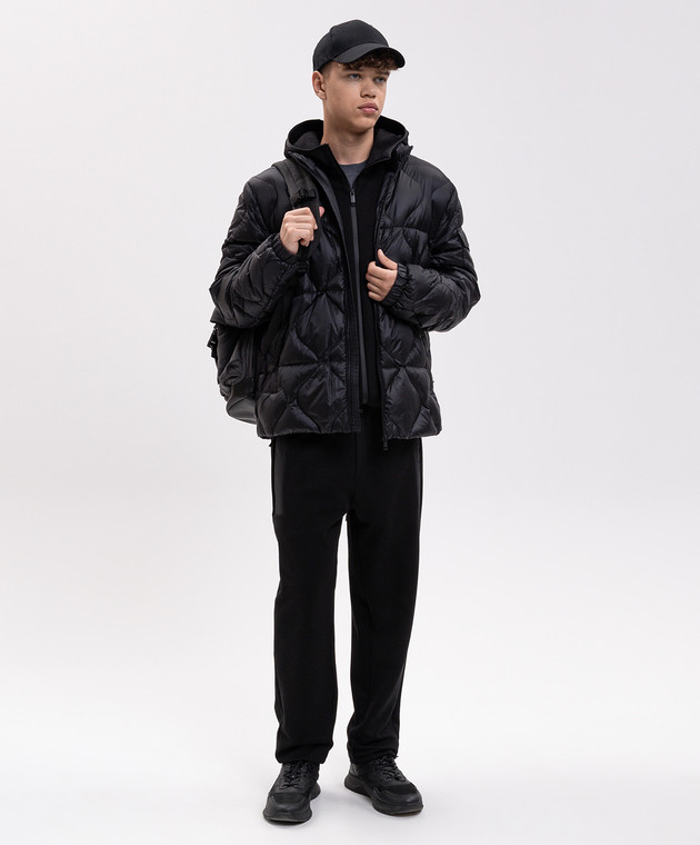 Moncler Серая футболка с принтом логотипа L20918C0005689B8Q изображение 2