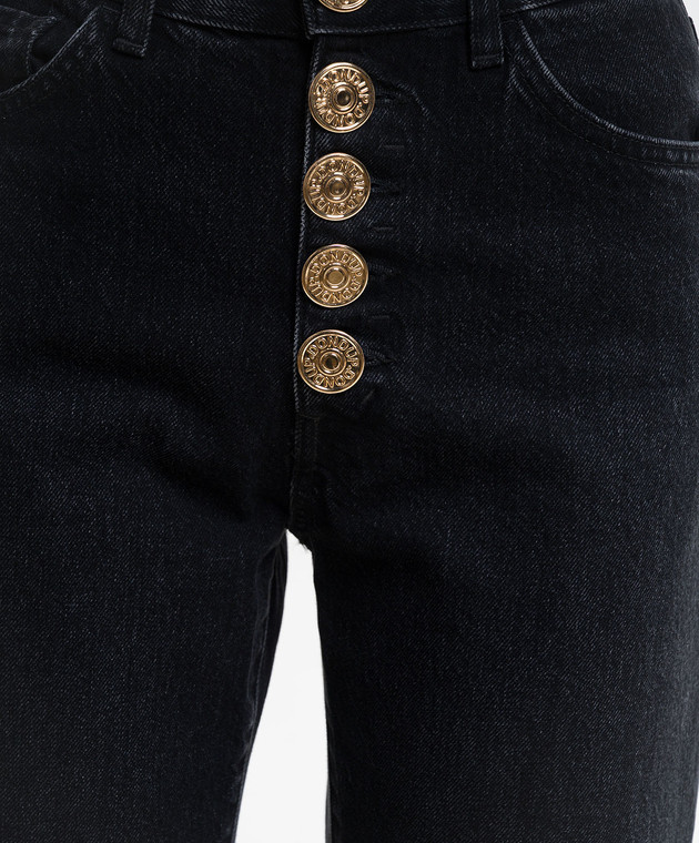 Dondup Черные джинсы клеш с патчем DP619BDFE305DMB4 изображение 5