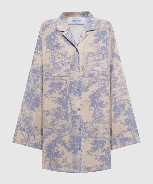 Off-White Платье-рубашка Roxy City Nature с льном 2FU00547T