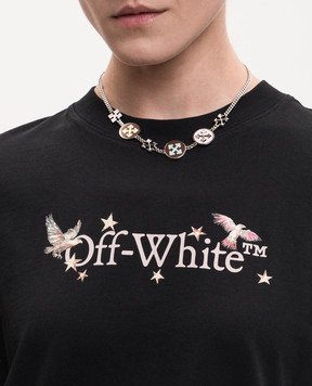 Off-White Серебристая цепочка Button Arrow OWOB14AS26MET001