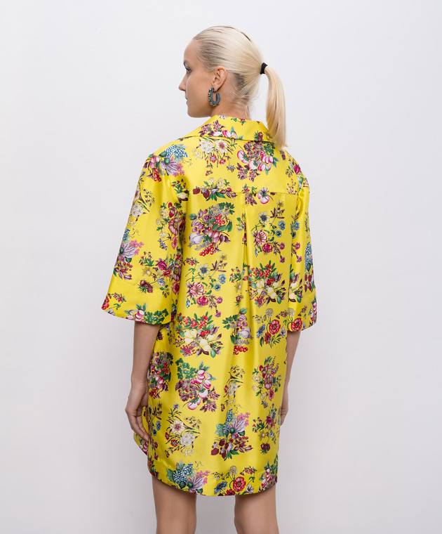 MANTERO 1902 Жовта сукня Ines із шовку 0199A2811T0881K зображення 4