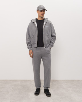 Sporty & Rich Сірий утеплений спортивний костюм ST10284300GY34PA087843