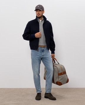 Brunello Cucinelli Джемпер сірого кольору з кашеміру M2200124