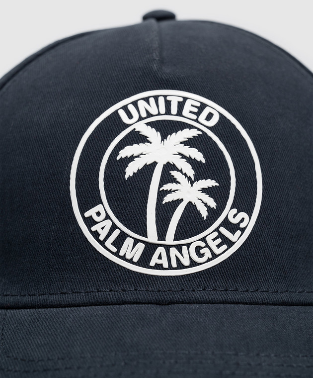 Palm Angels Синя кепка з принтом логотипа PALMB001FB001 зображення 4