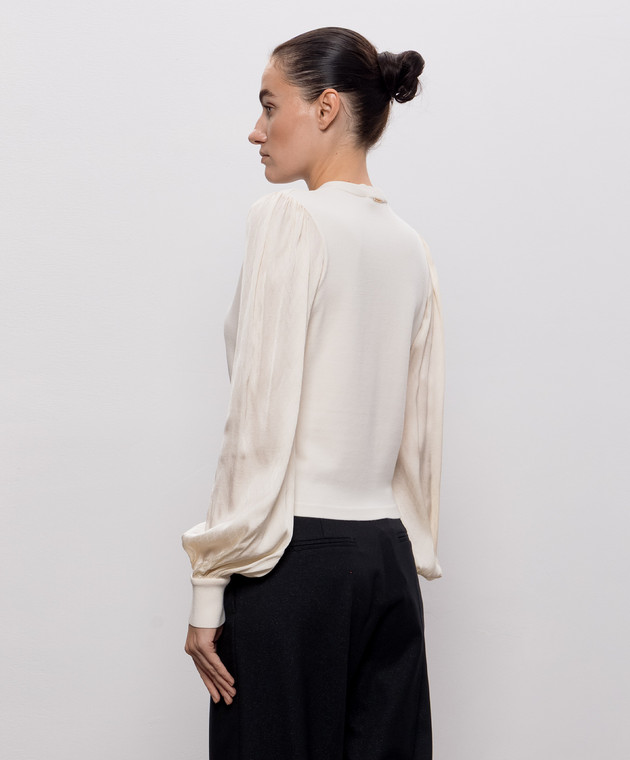 Twinset Топ цвета айвори 262TT3361 изображение 4
