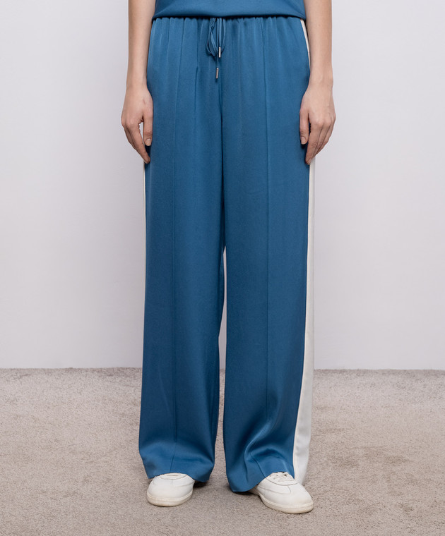 Simkhai Синие спортивные брюки с лампасами 2264055Q изображение 3