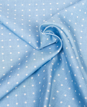 Agnona Голубой платок из шелка в горох AS1105S4059