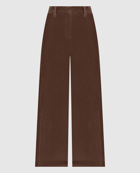 Brunello Cucinelli Коричневі вельветові штани MP180P9265