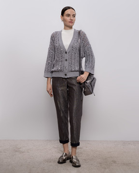 Peserico Белый топ в рубчик A98211F1809310