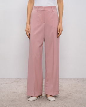 Max Mara Weekend Розовые штаны WKDVISIVO из шерсти WKDVISIVO