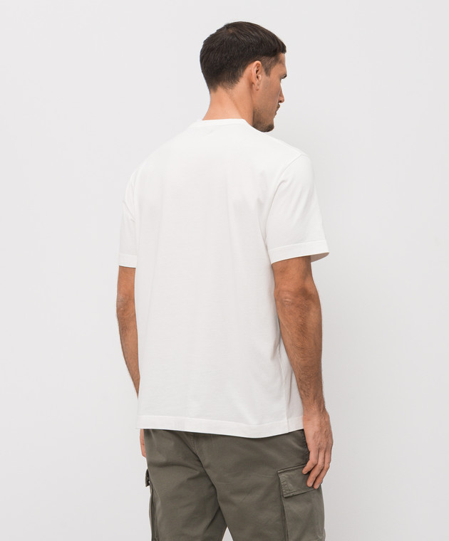 Woolrich Біла футболка з принтом логотипа CFWOTE2012MRUT5334 зображення 4