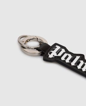 Palm Angels s Черный брелок для ключей с логотипом PMNJ009F24FAB001