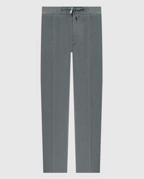 Enrico Mandelli Зеленые брюки из шерсти GYM02B6009