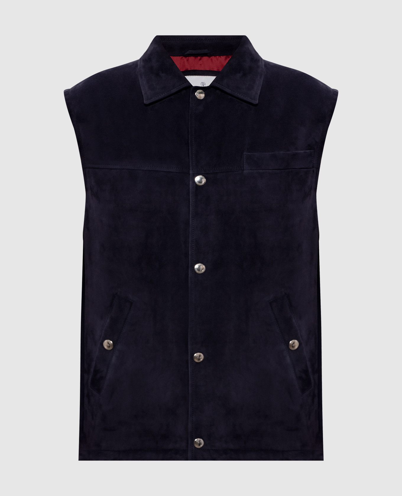 

Синий замшевый жилет, Верхняя одежда