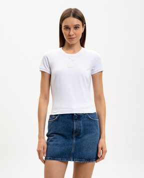 Dolce&Gabbana Біла футболка з нашивкою F8V88ZHU7SD