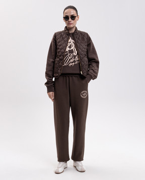 Sporty & Rich Коричневый стеганый жилет JA00883205BR38