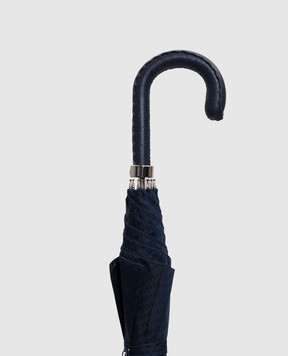 Pasotti Синий зонтик-трость в узоре OMITUO478RASO62793