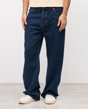 Ami Paris Синие джинсы с логотип патч HTR450DE0104