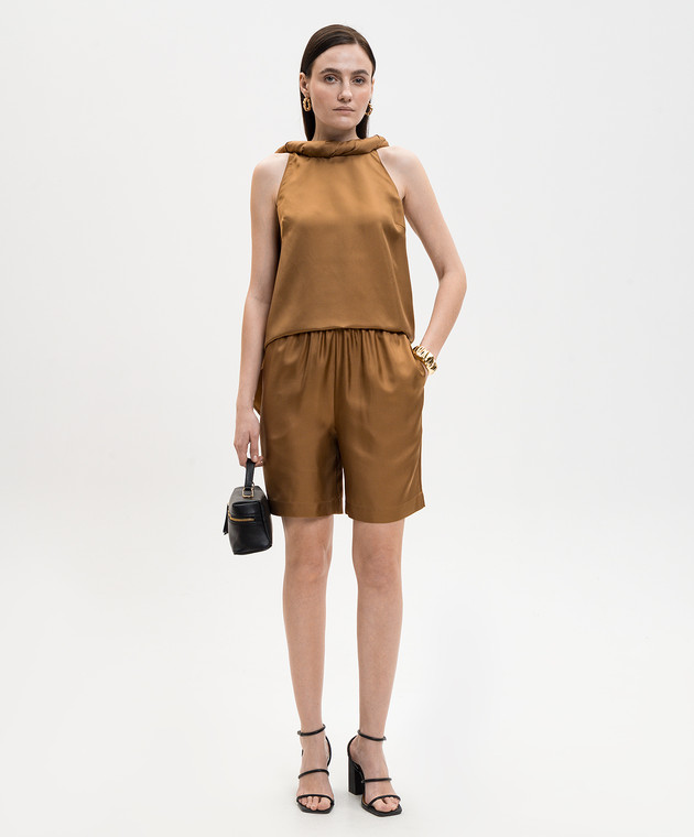 Loulou de Saison Коричневые шорты ZINIA ZINIALDS изображение 2