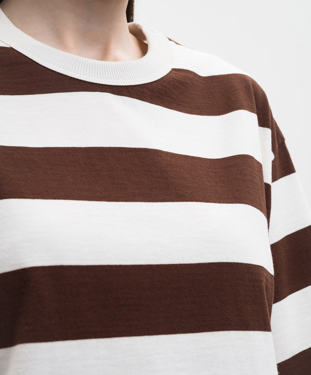 Solotre Футболка в полоску M1AB0056 изображение 5