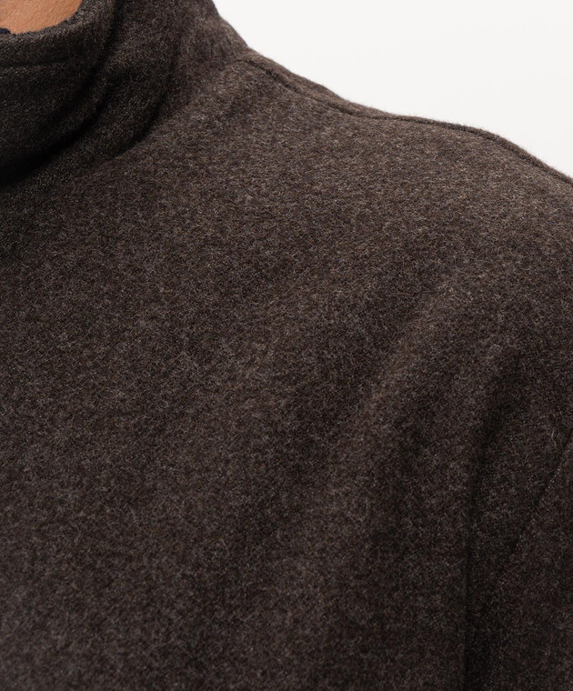 Doriani Cashmere Коричневая куртка из шерсти A430T125 изображение 5