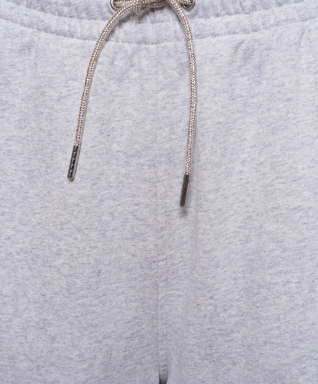 Alexander Wang Сірі меланжеві утеплені спортивні штани 1CC2264040 зображення 5