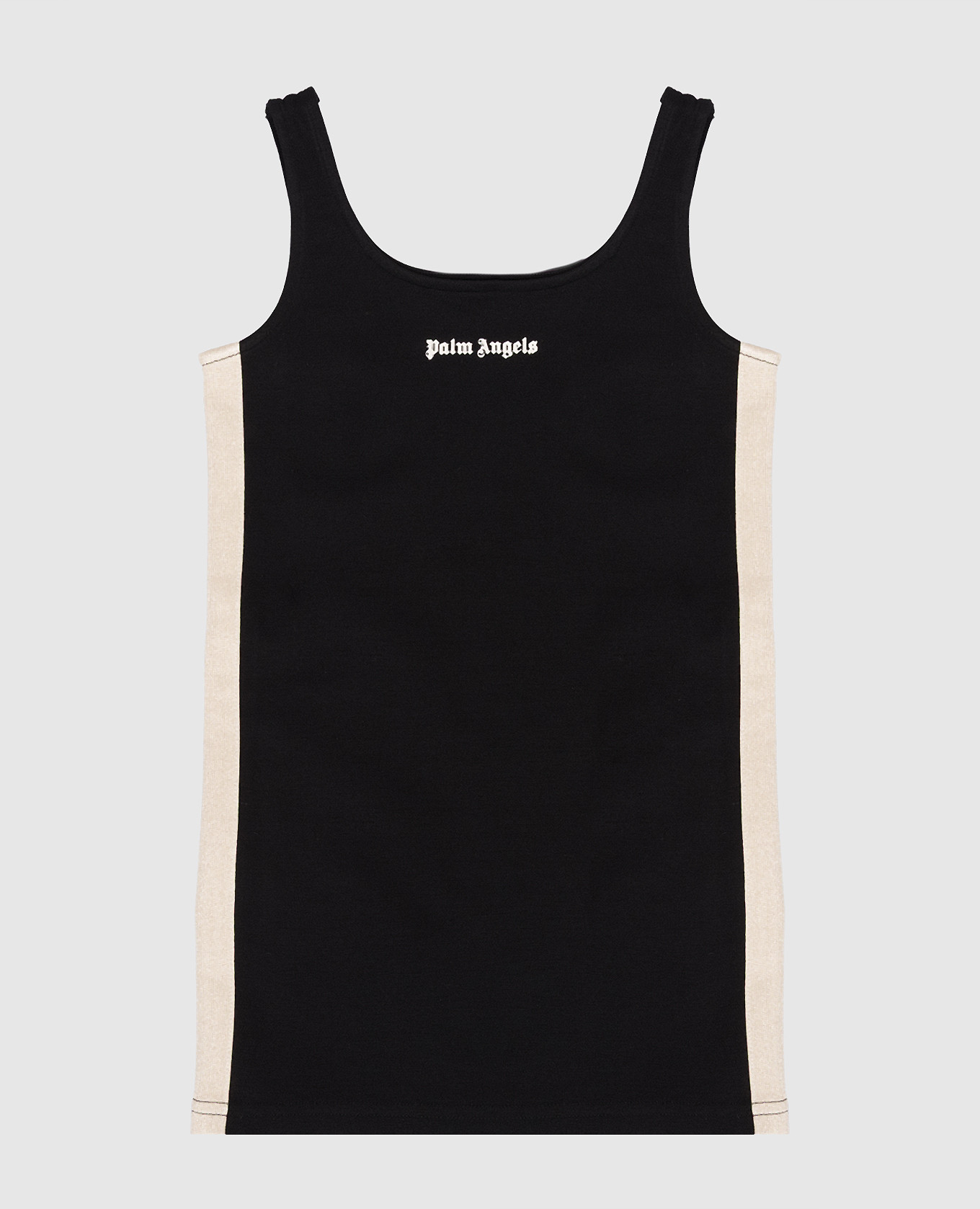 

Детское черное платье с брендовыми лампасами, Черный, Платья Миди