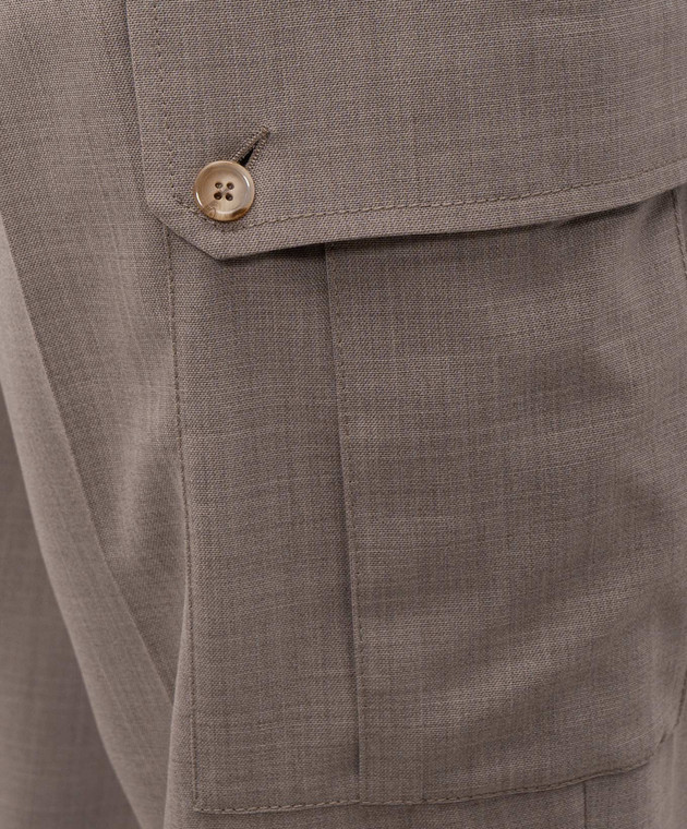 Dolce&Gabbana Бежеві карго з вовни GP1O0THU2BP зображення 5