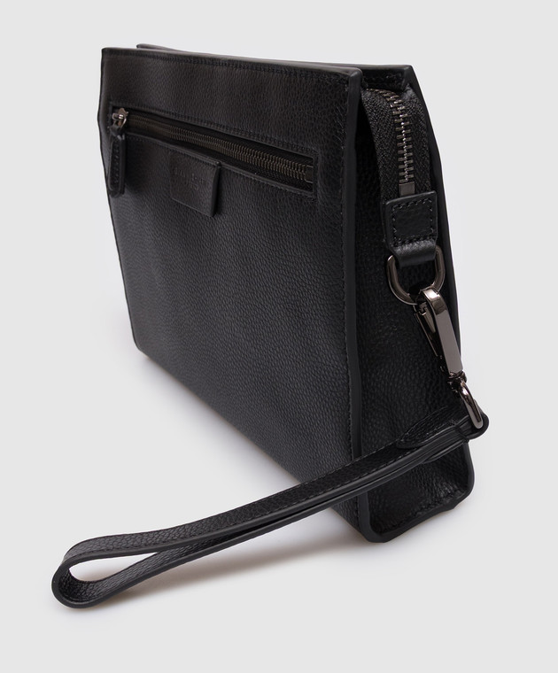 Gianni Chiarini Чорний шкіряний клатч BSUB20638GRNCRV зображення 4