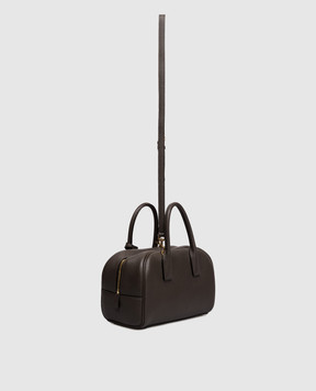 Saint Laurent Коричневая кожаная сумка Boston 851694AAF20