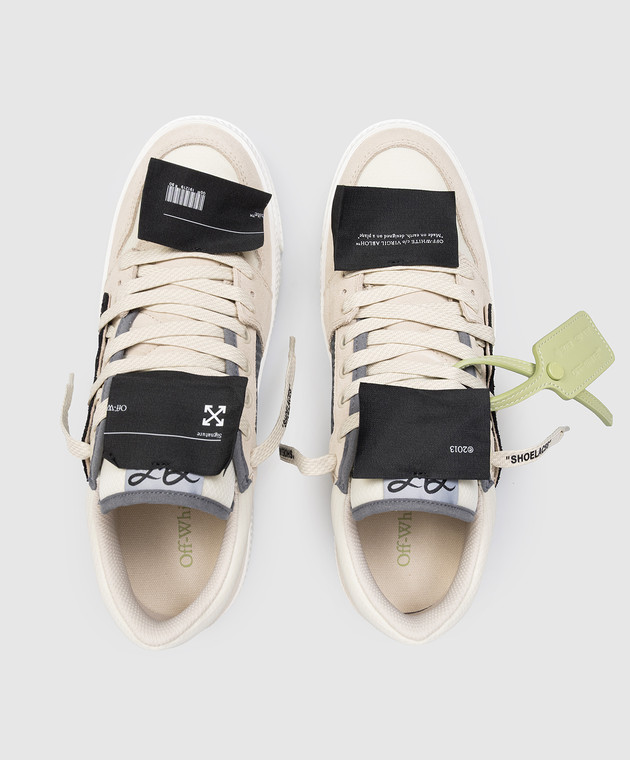 Off-White Бежеві комбіновані кросівки 3.0 Off Court OMIA29KS26LEA002 зображення 4