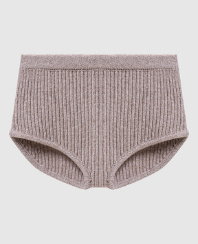 Magda Butrym Бежеві в'язані шорти з вовни KNITWEAR43SHORTS380926