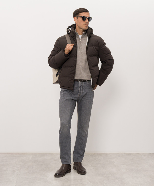 Brunello Cucinelli Серый джемпер M2400124 изображение 2