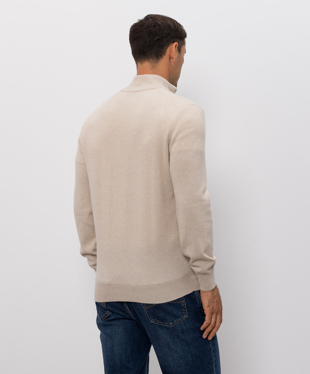 Brunello Cucinelli Джемпер цвета айвори из кашемира M2200124 изображение 4