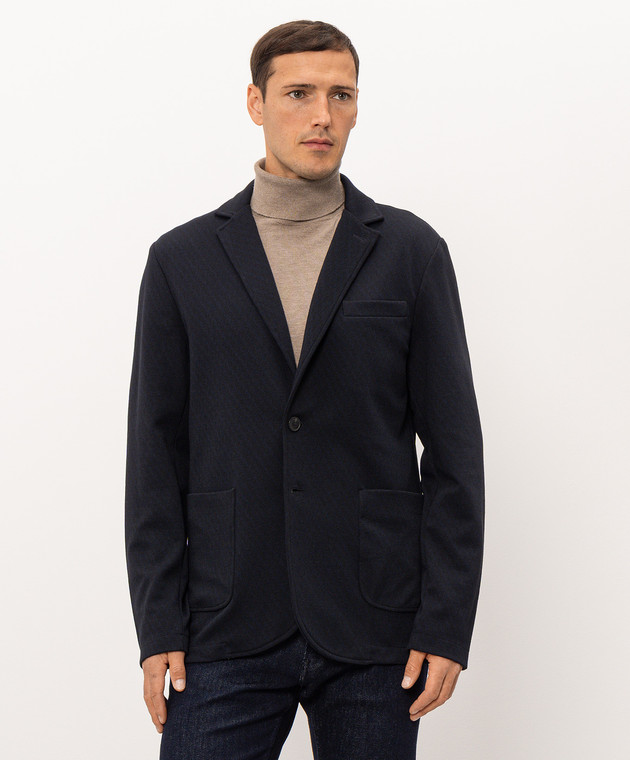 Trussardi Синий пиджак Q007M000020NMI205J19 изображение 3