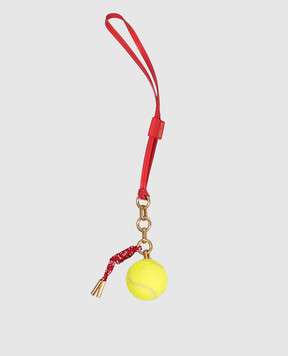 Bally Красный брелок для сумки в форме теннисного мяча WLK01FVT961