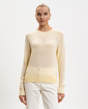 Max & Co Жовтий джемпер BERLINA з вовни з логотипом MCOBERLINA