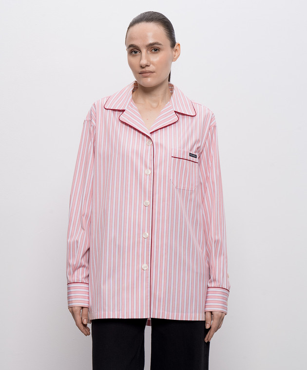 Dolce&Gabbana Рожева сорочка в смужку F5U28TFR517 зображення 2