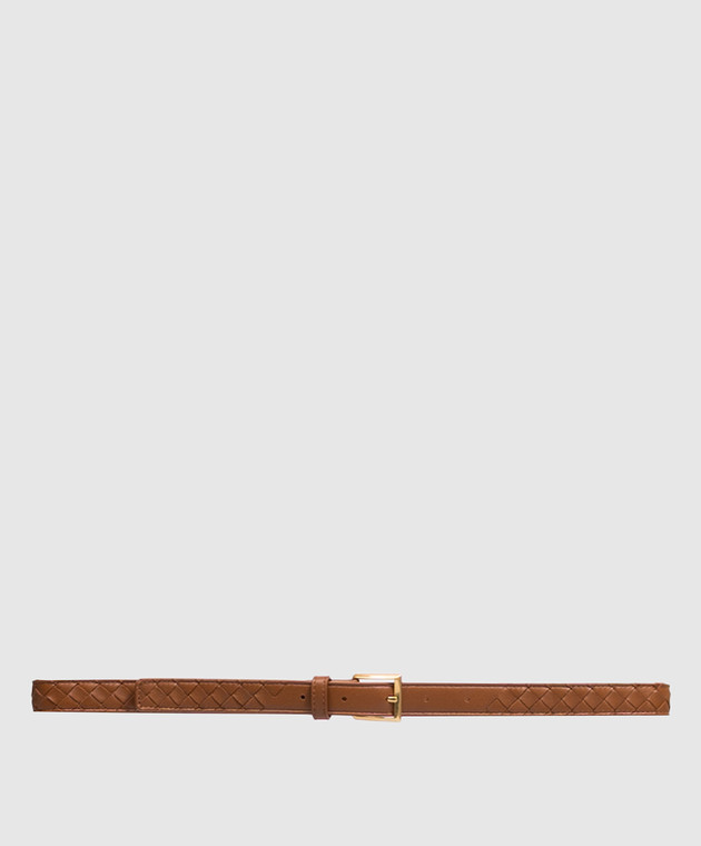 Bottega Veneta Коричневий шкіряний ремінь 871643V0HW5