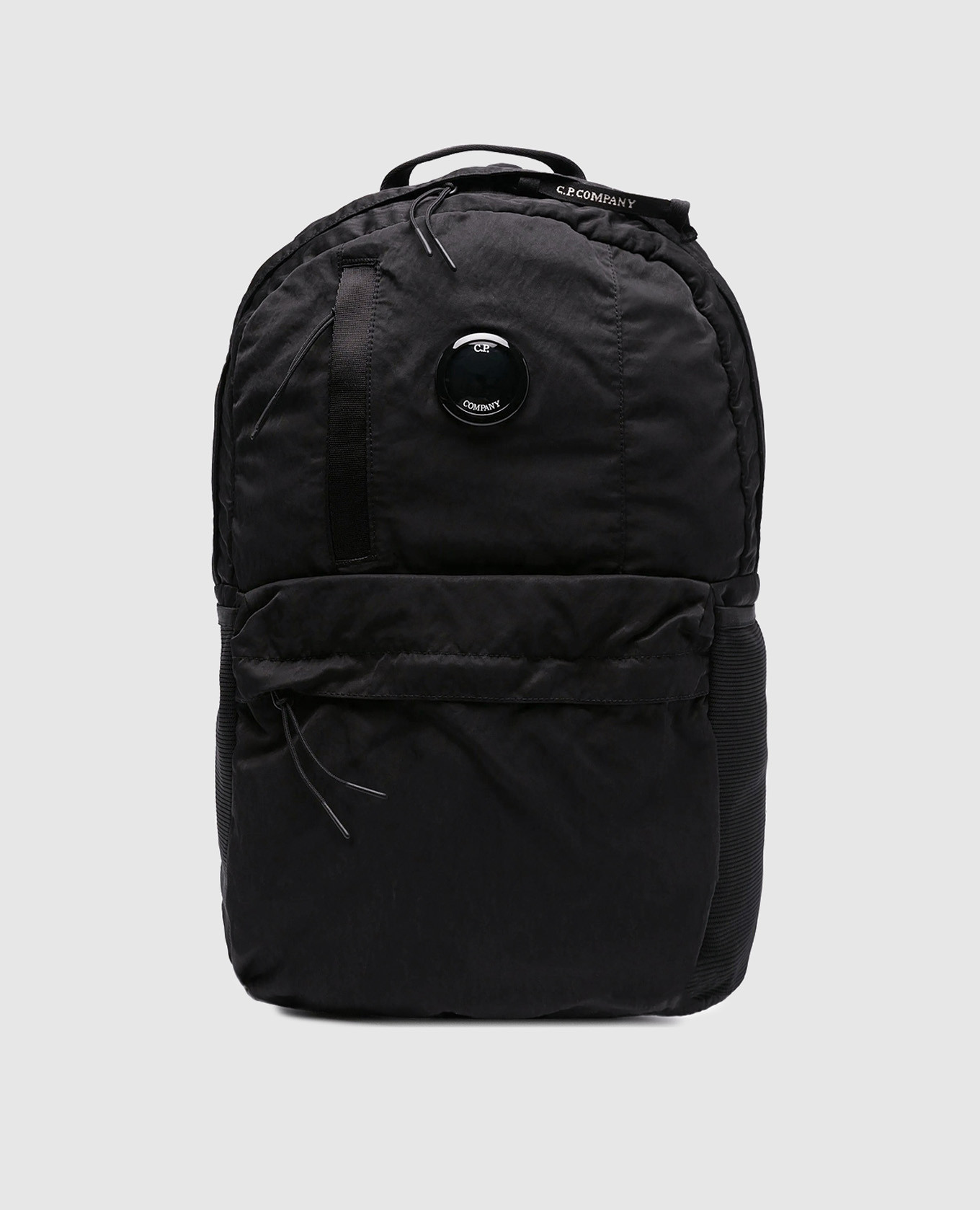 Черный рюкзак с патчем логотипа