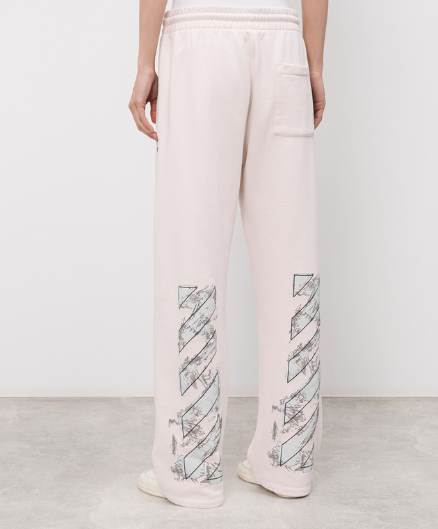 Off-White Рожеві спортивні штани 44MCH05AS26F005 зображення 4
