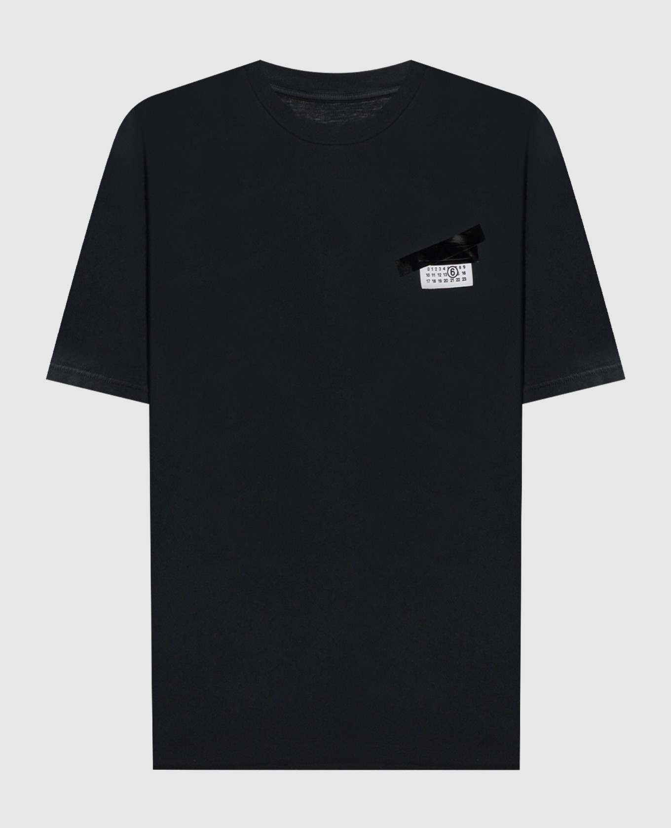 Black T-shirt with emblem Maison Margiela MM6