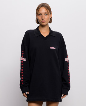 Off-White Черное платье Star 2FU00595T