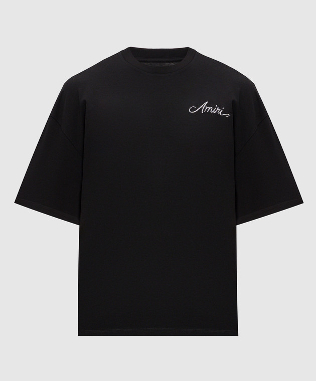 AMIRI Черная футболка MA QUAD CHECKERBOARD AMTOJR1172