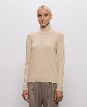 Max Mara Weekend Бежевый гольф KIKU с шелком и шерстью WKDKIKU
