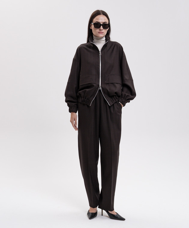 Kiton Коричневая куртка из шерсти D62415K0109I изображение 2