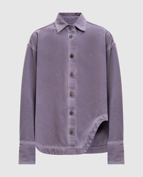 The Attico Фиолетовая джинсовая рубашка с эмблемой 260WCB00074CCC130OD